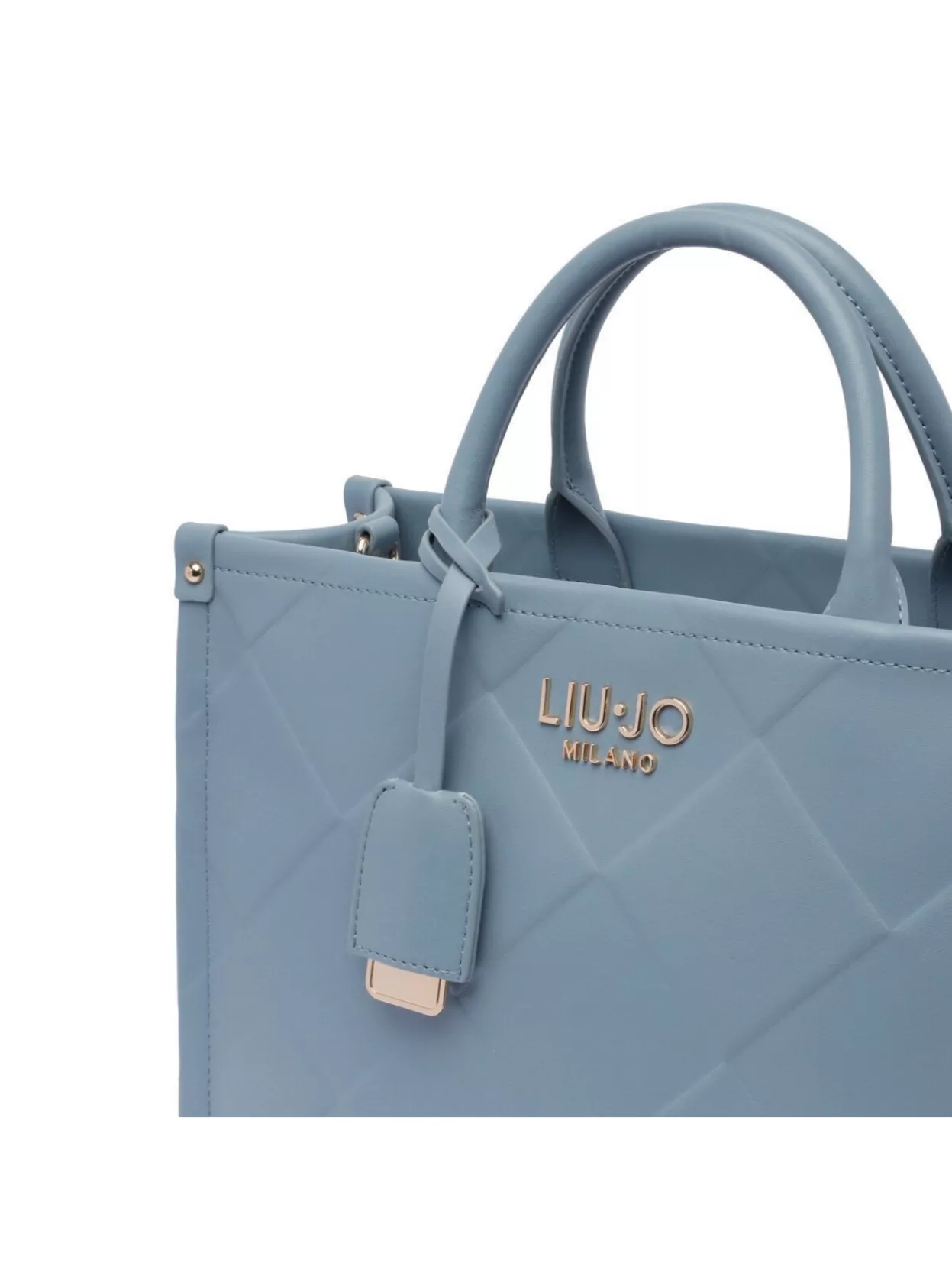 Liu •jo Quilted Denim Cross-body Bag With 2 Handles