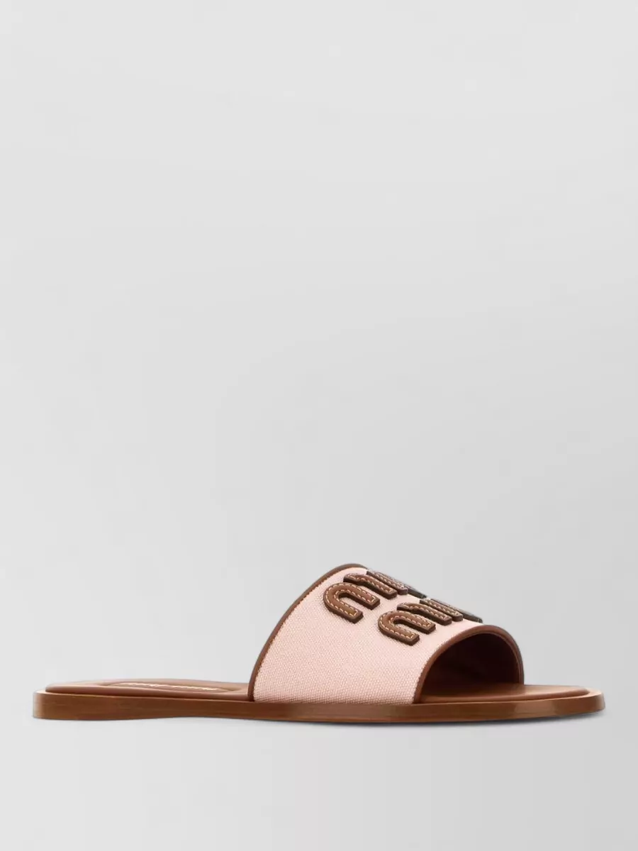 Miu Miu fabric slippers
