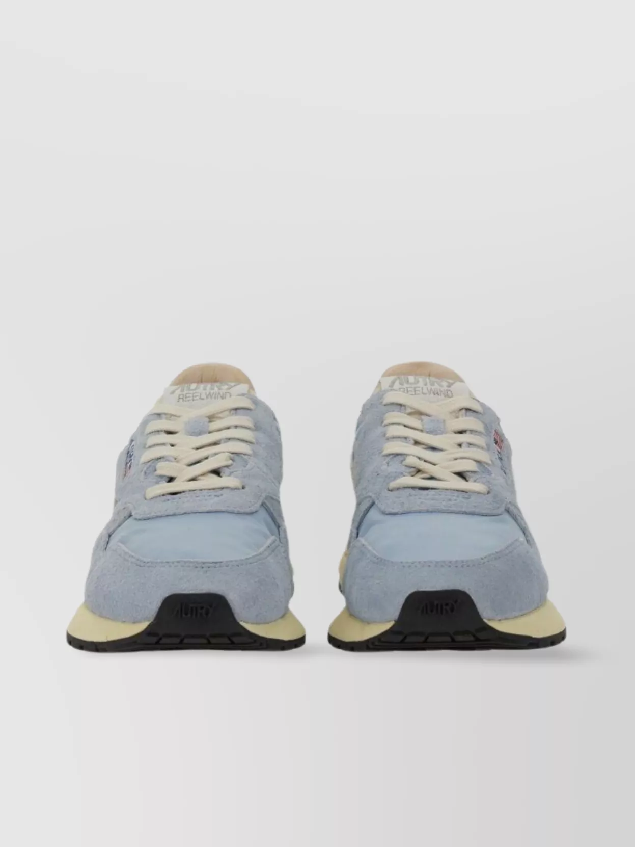 Autry Perforated Toe Suede Panels Rubber Sole Sneaker