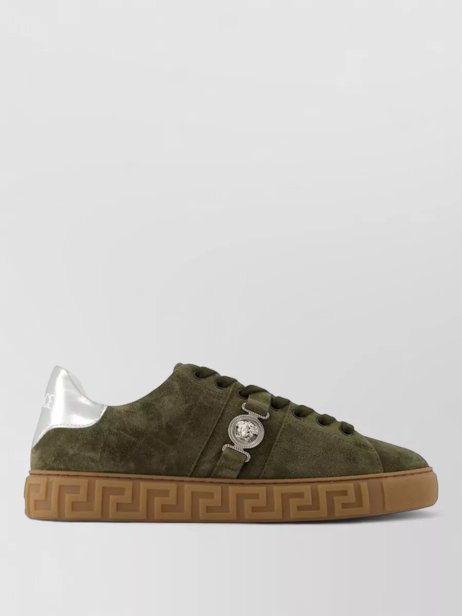 Versace Leather low-top sneakers
