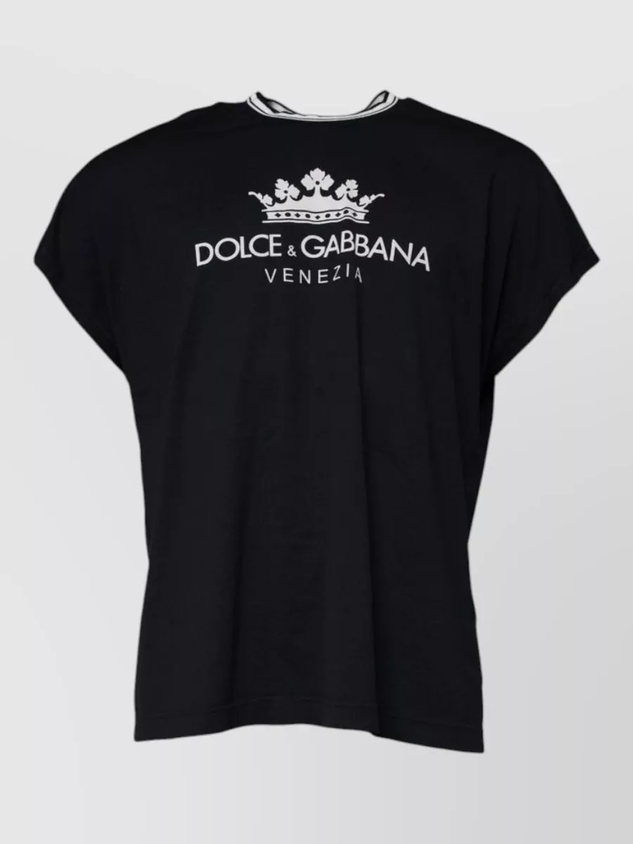Dolce&Gabbana cotton logo-print crew-neck t-shirt