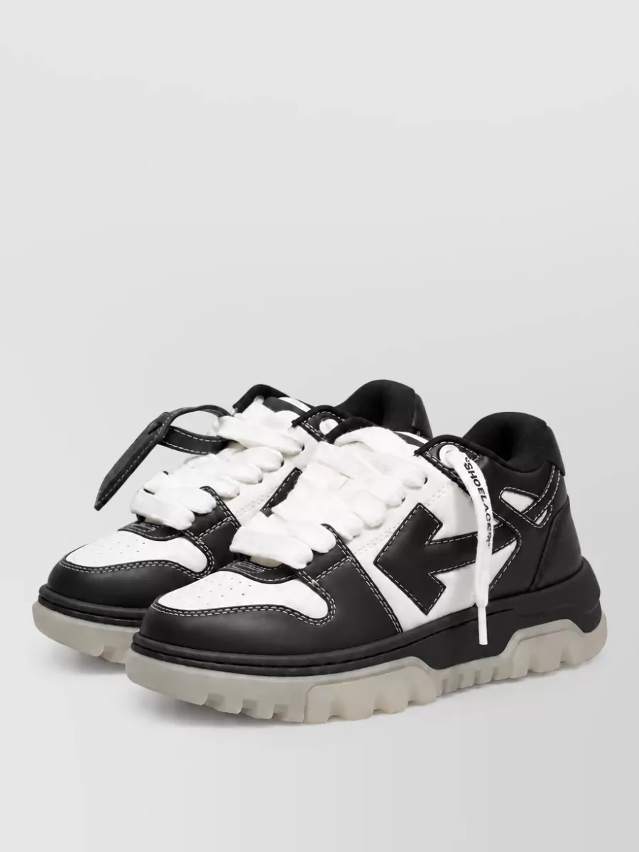 Off-White leather chunky lace-up shoes
