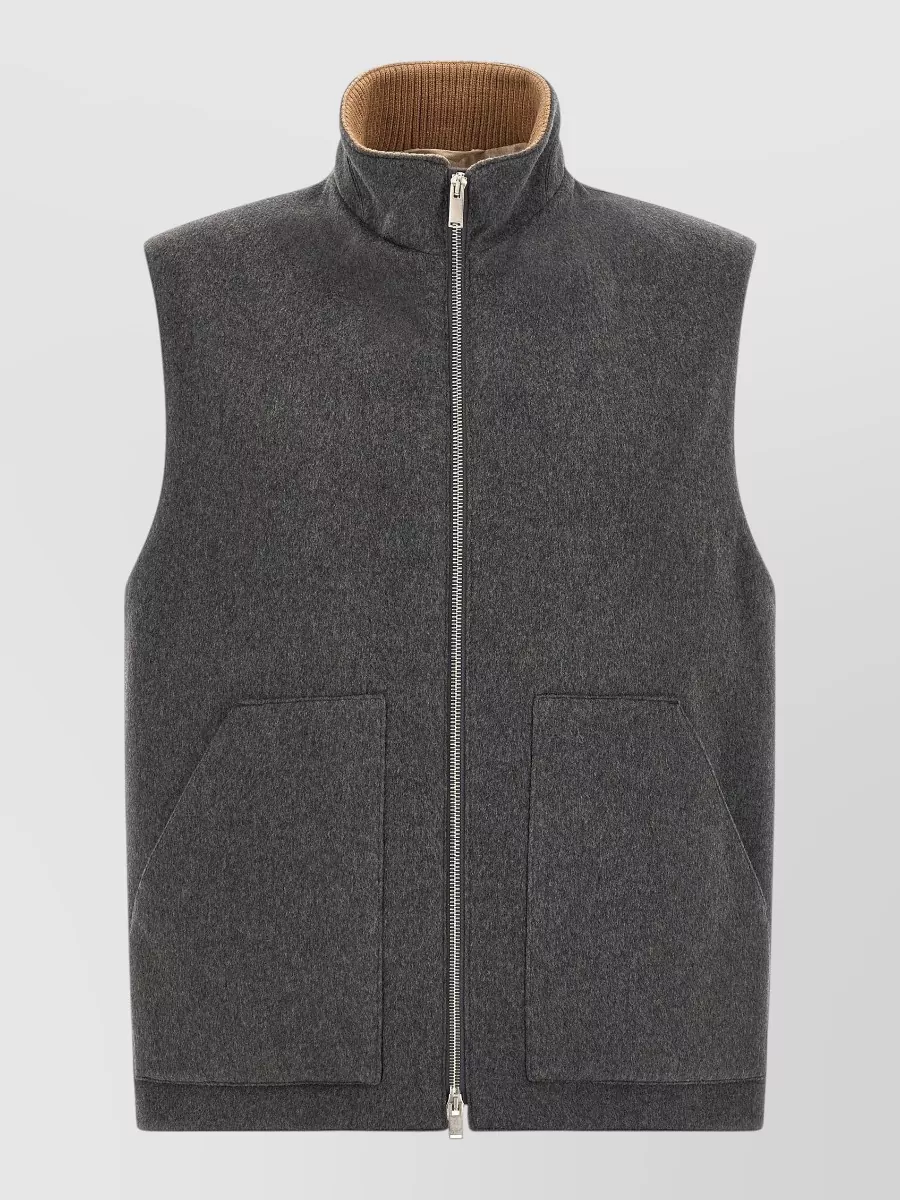 Lardini cashmere padded vest