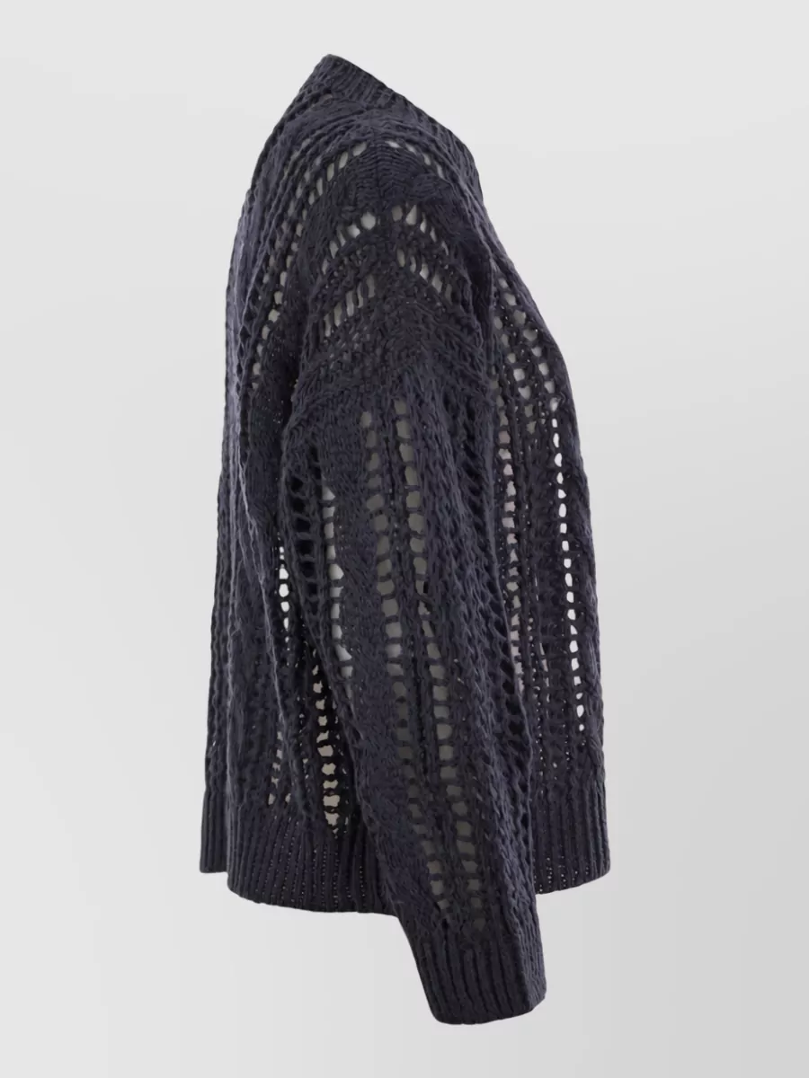 Brunello Cucinelli Cable-Knit Jute And Cotton Jumper