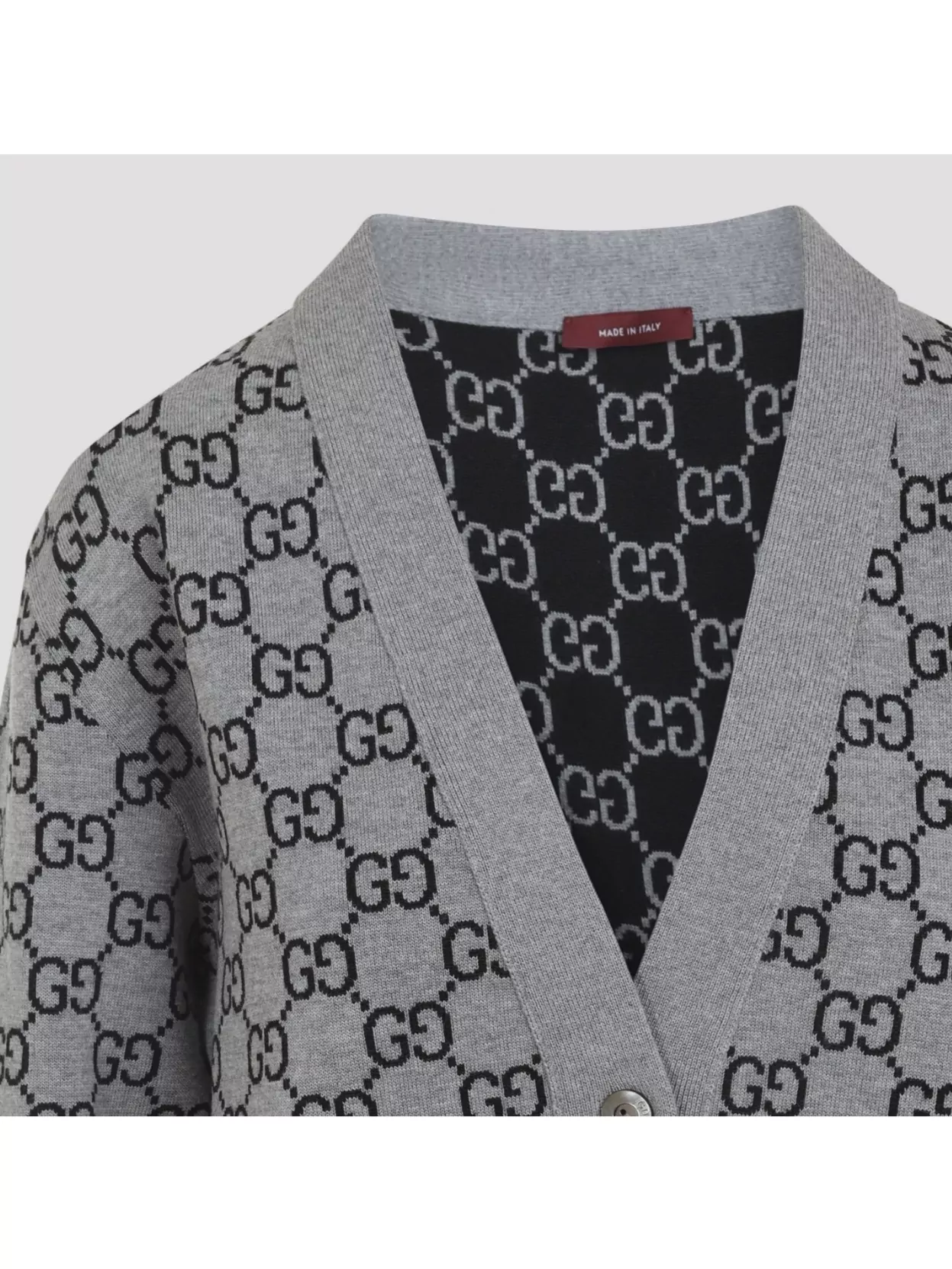 Gucci Gg Knit Cardigan Dropped Shoulders