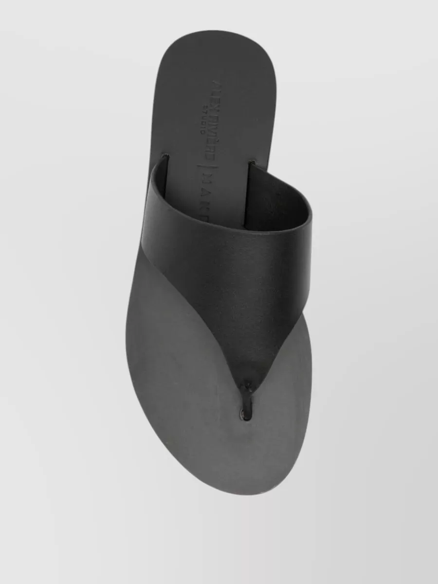 Manebi Leather Thong Slides