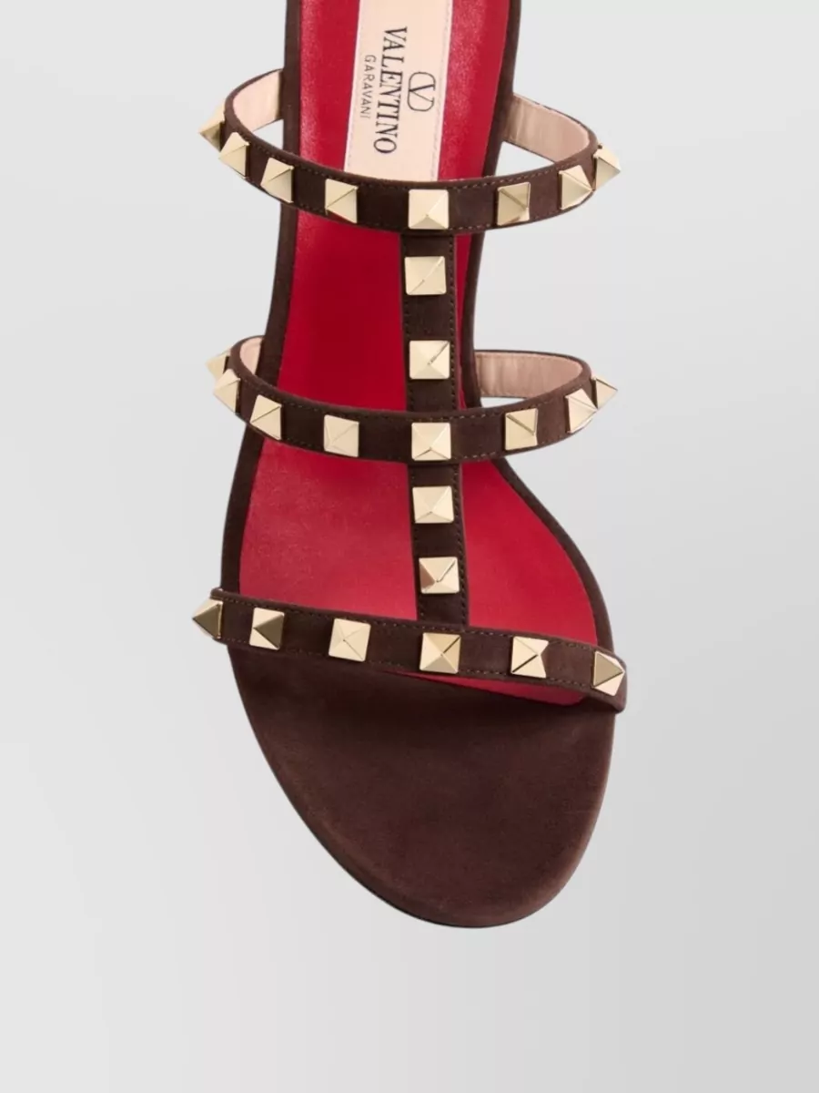 Valentino Garavani Leather Rockstud Embellished Mules