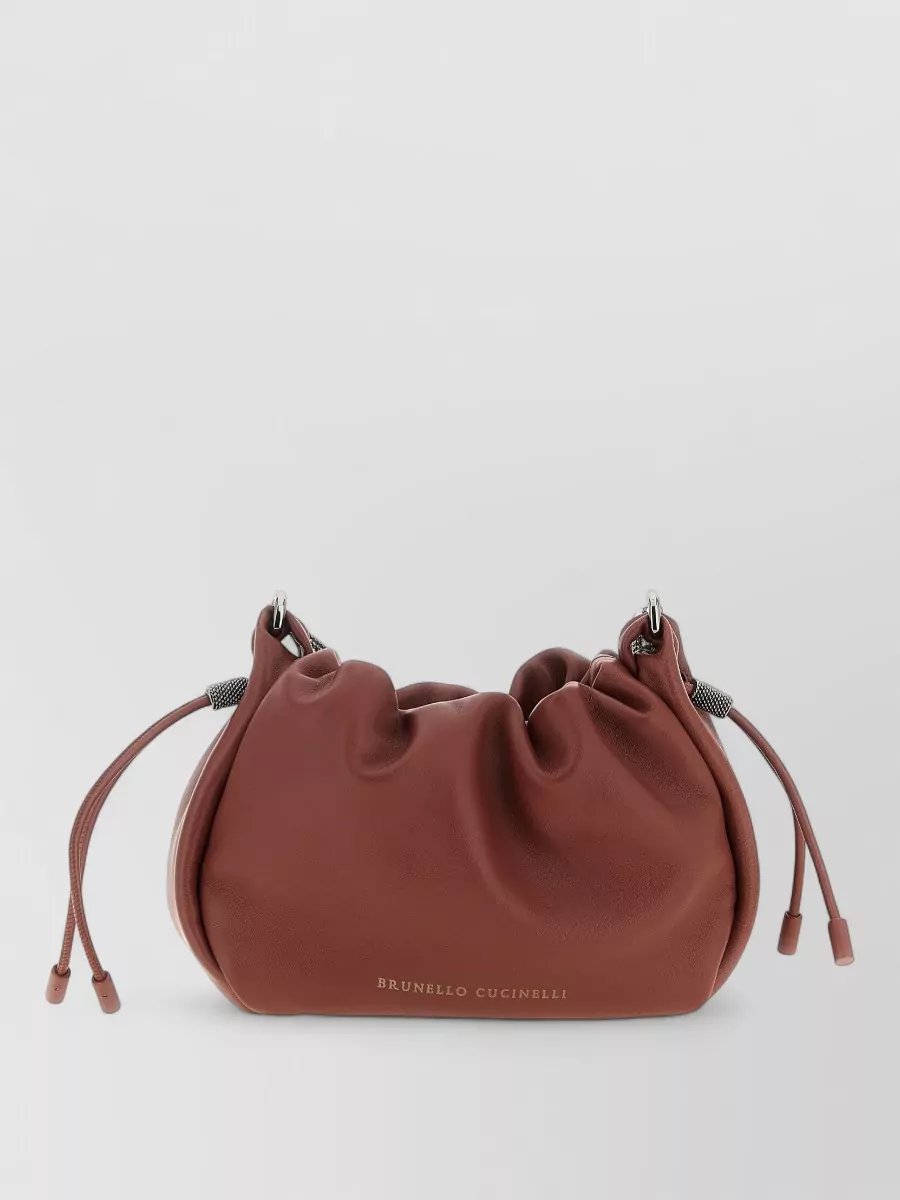 Brunello Cucinelli mini calf leather cross-body bag