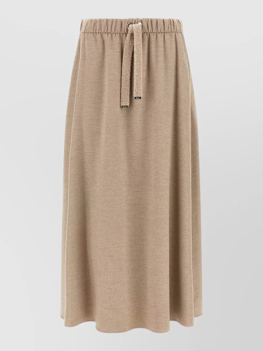 Herno drawstring midi skirt