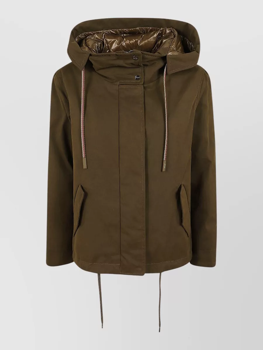 Herno padded hooded bomber jacket
