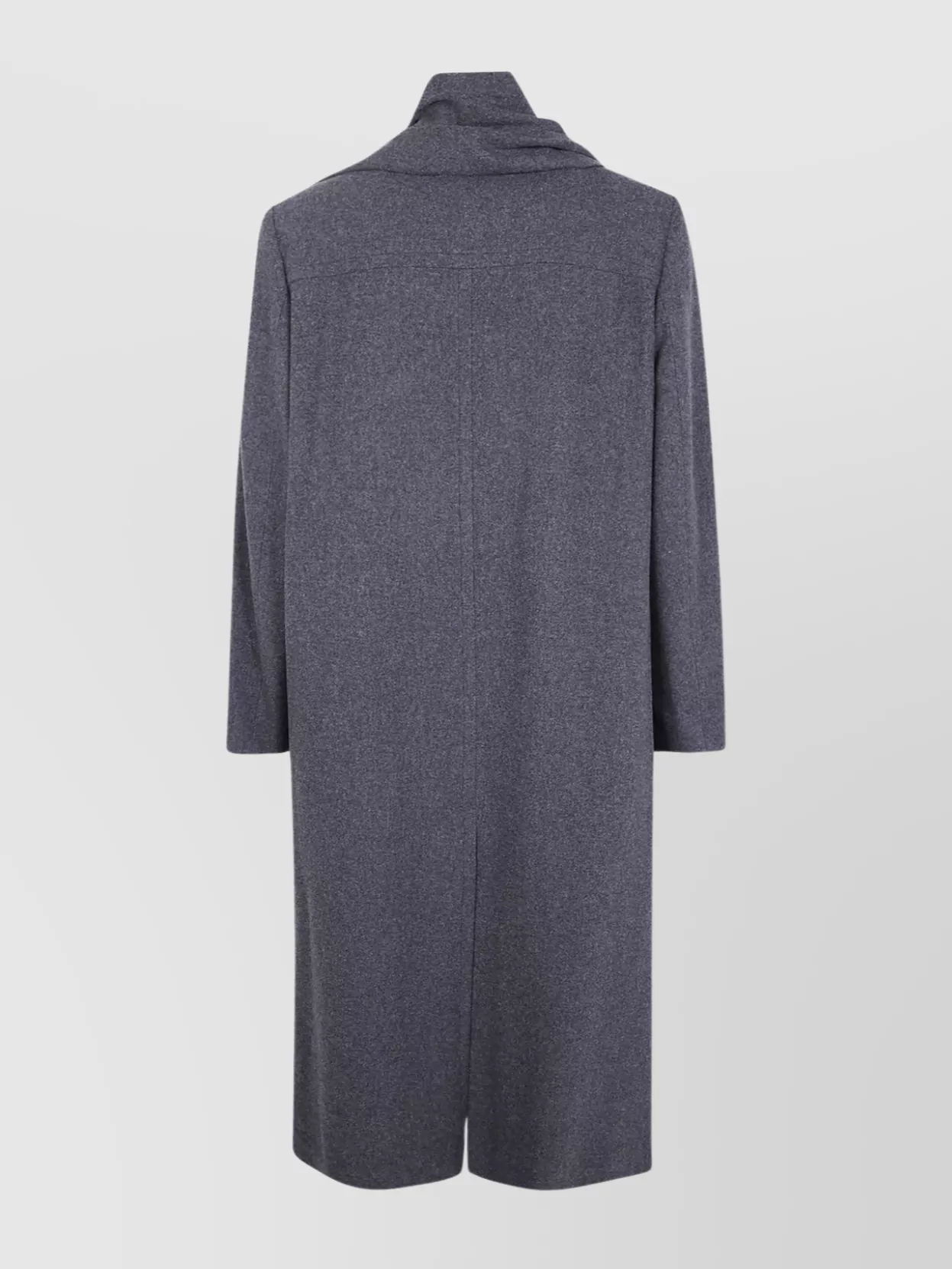 Mm6 Maison Margiela Long Length Coat With Back Vent And Scarf Detail