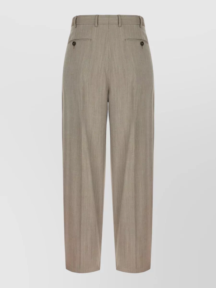 Pt Torino Wool Straight-Leg Trousers