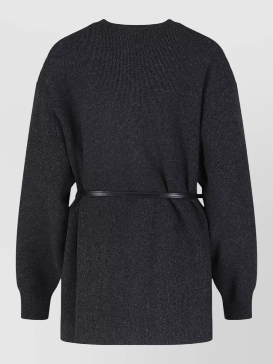 Alexander Wang Wool Crewneck Fitted Jacket
