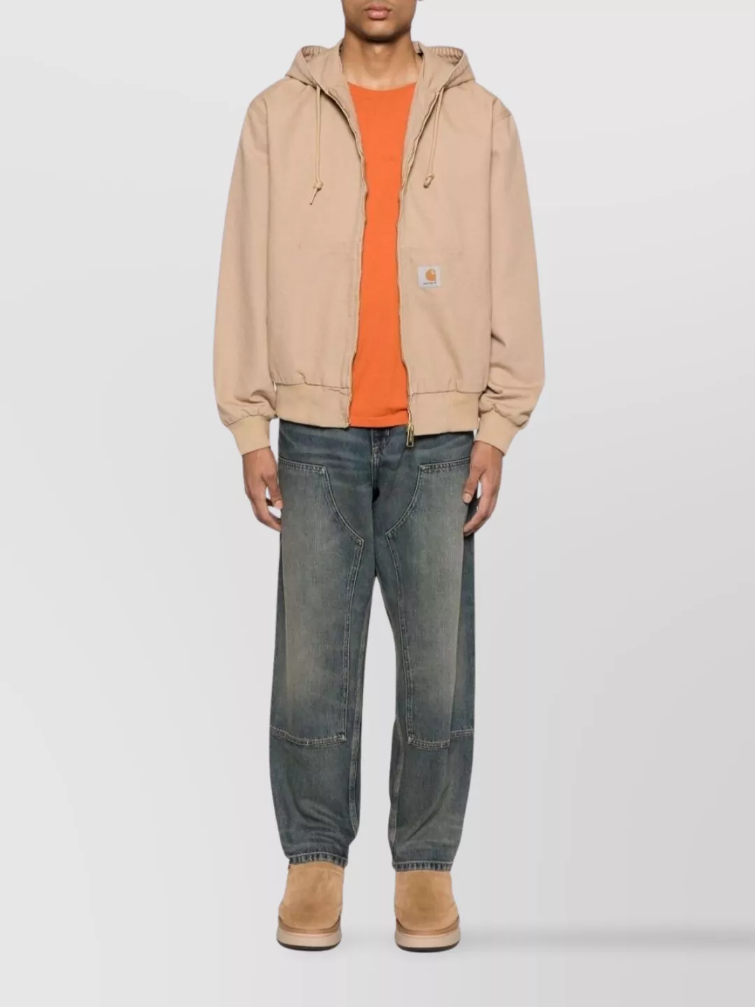 Carhartt Wip Denim Trousers With Double Knee Design