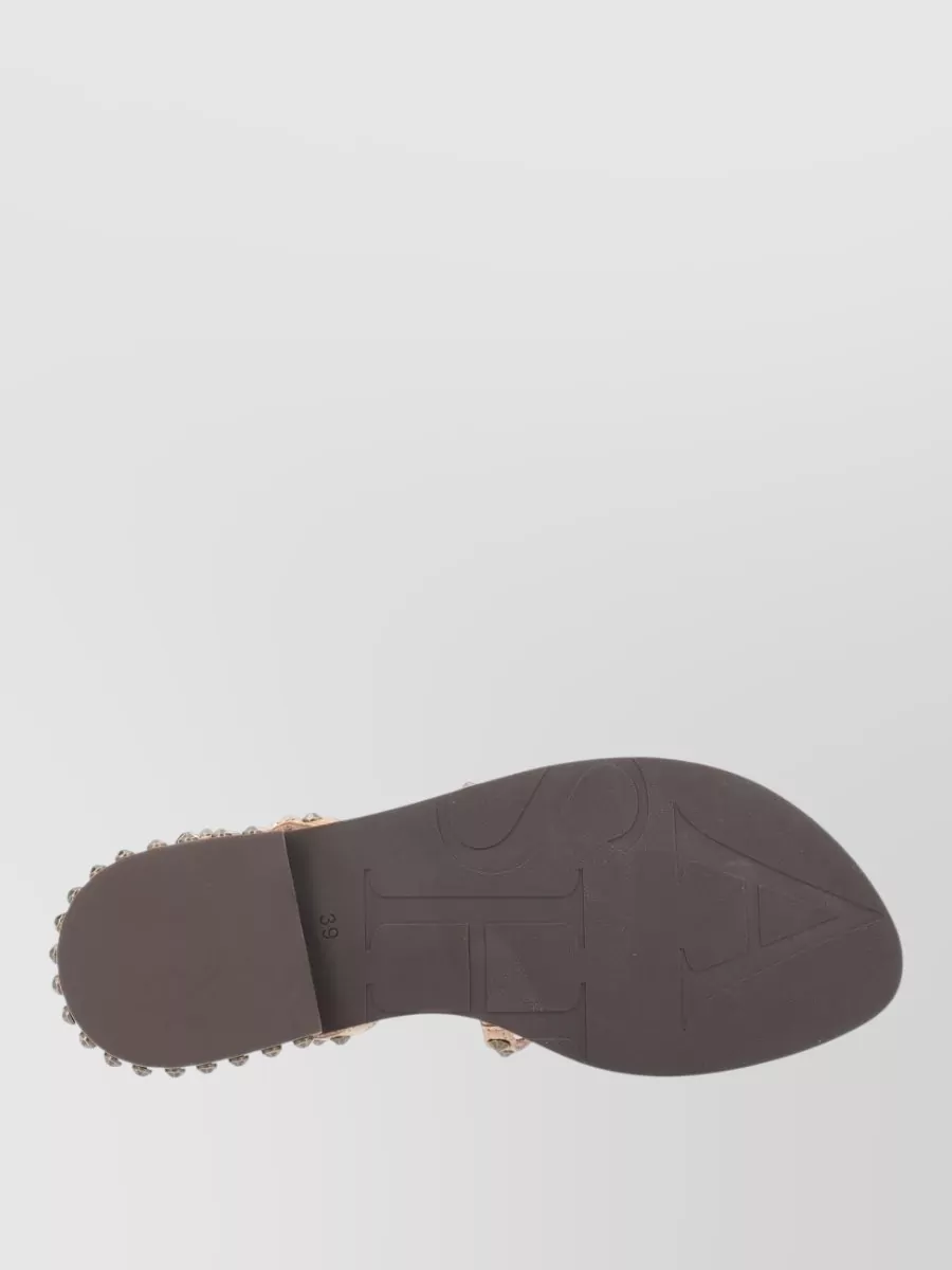 Ash Leather Sandals