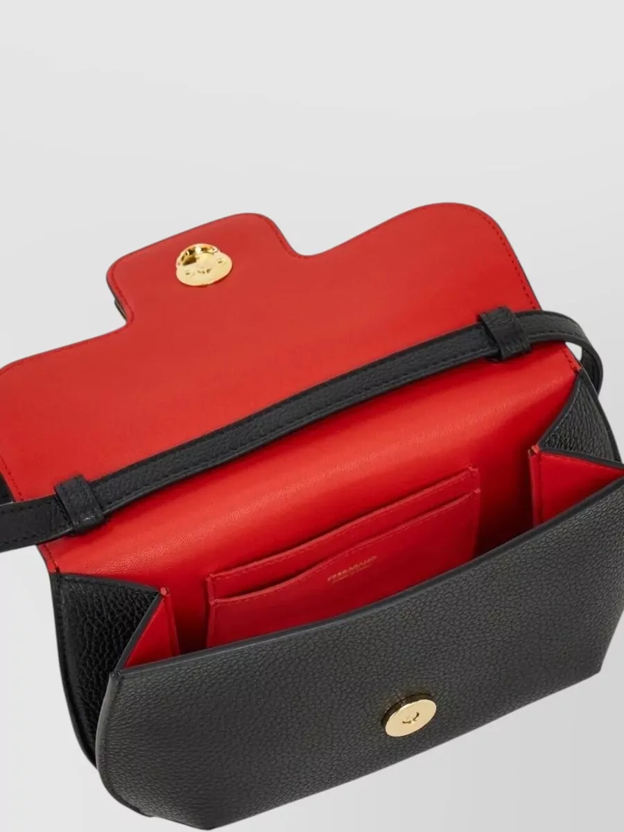 Ferragamo Mini Crossbody Bag Double Gancini Strap