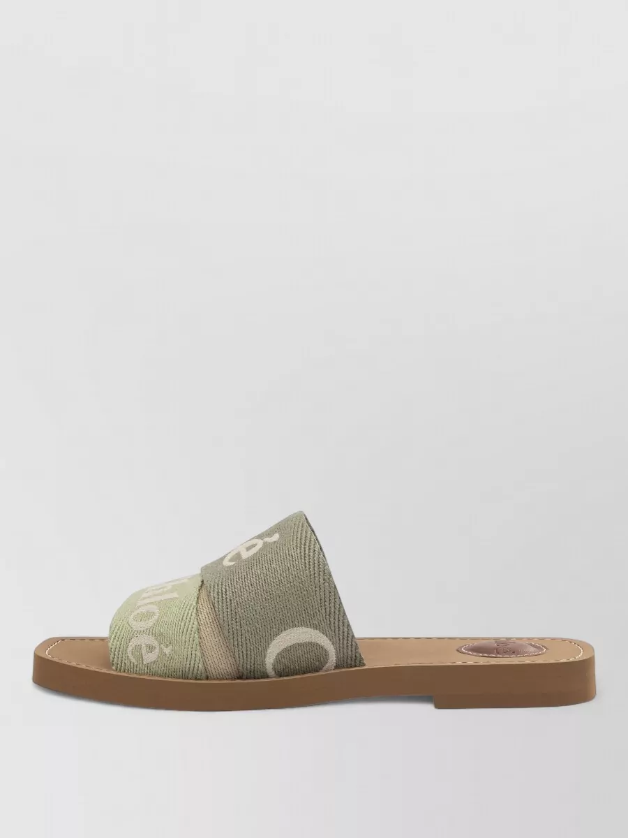 Chloé Flat Slide Sandals Open Toe Strap
