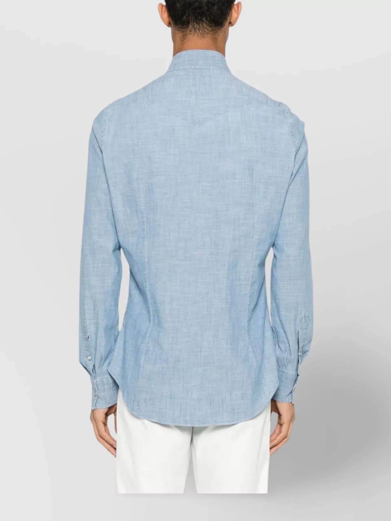 Eleventy Button-Down Collar Cotton Shirt Chest Pockets
