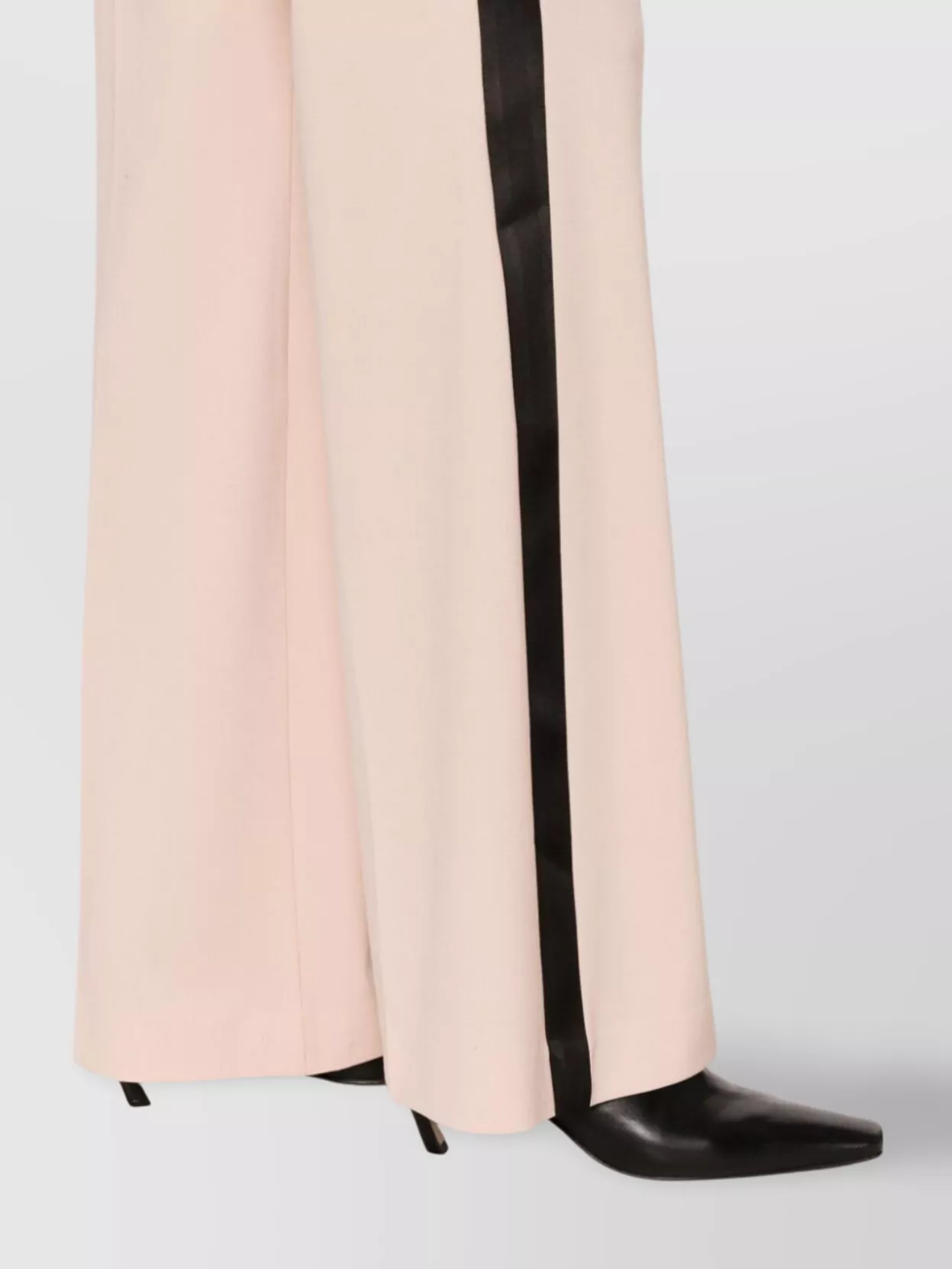 Parosh Flared Trousers With Side Stripe Detail