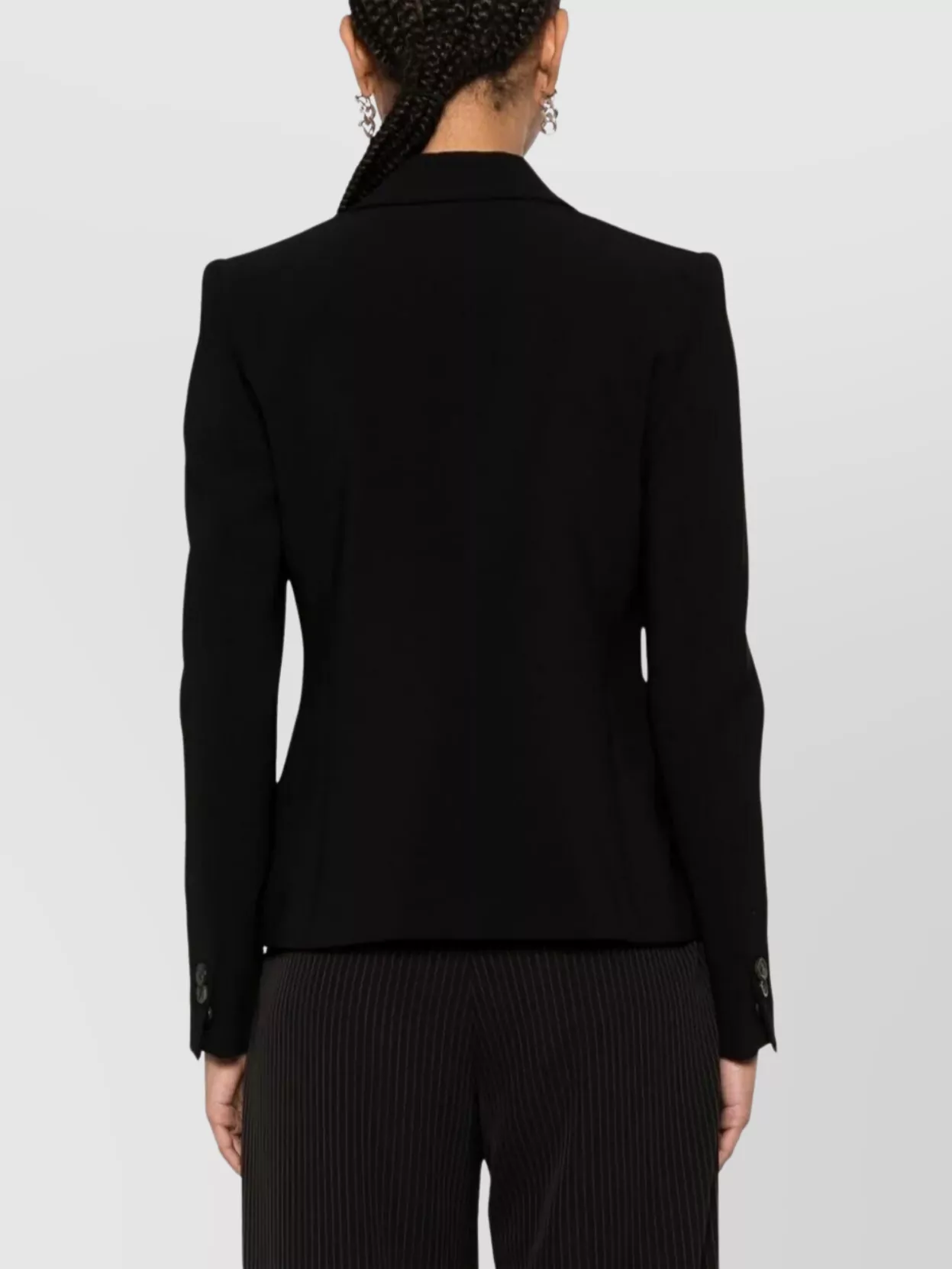 Dsquared2 Tailored Jacket With Flap Pockets And Long Sleeves In Black