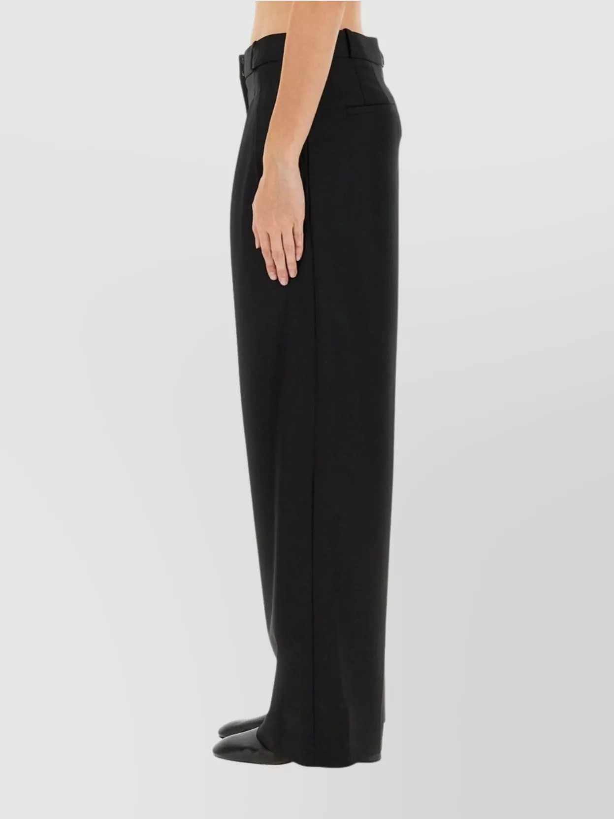 Loulou Studio Wide-Leg Trousers With Pockets And Pleats