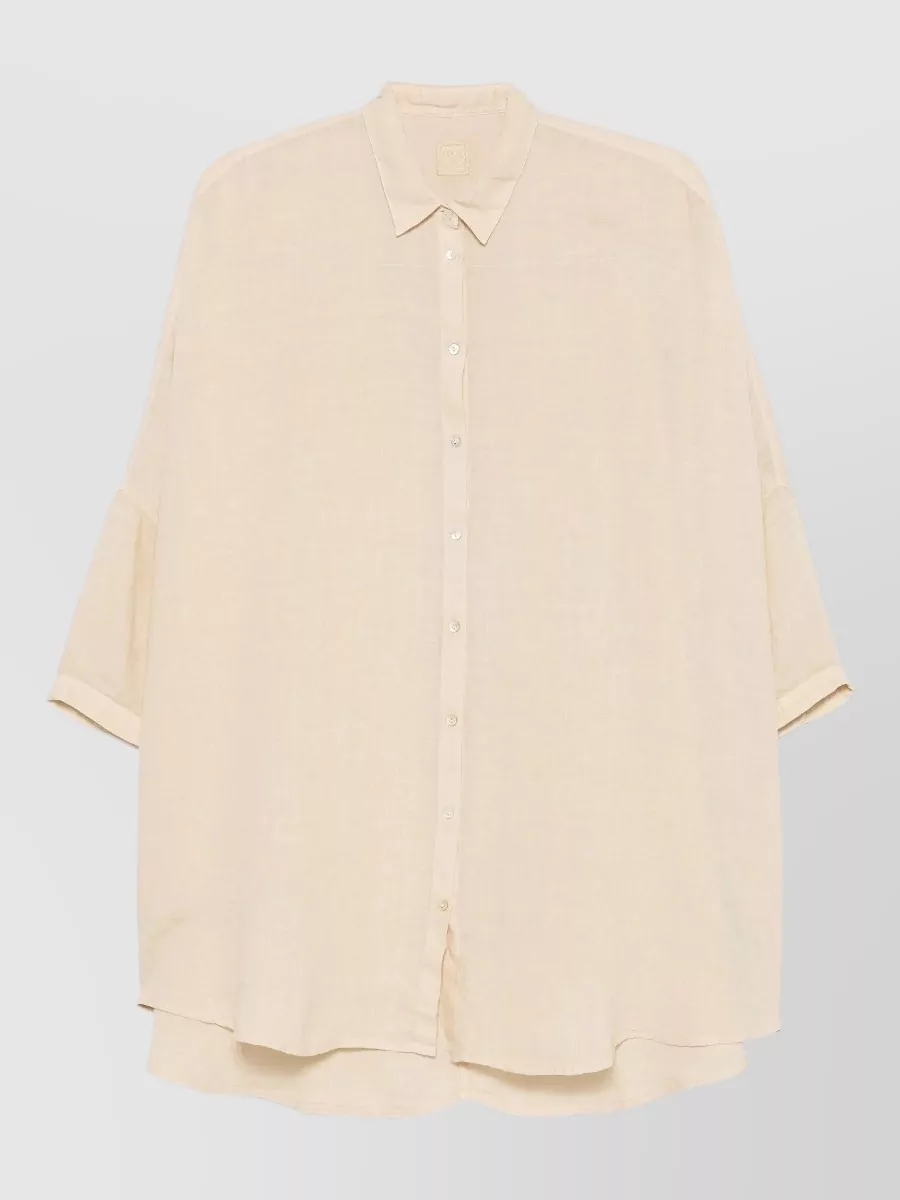 120% Lino Linen Short-Sleeve Shirt
