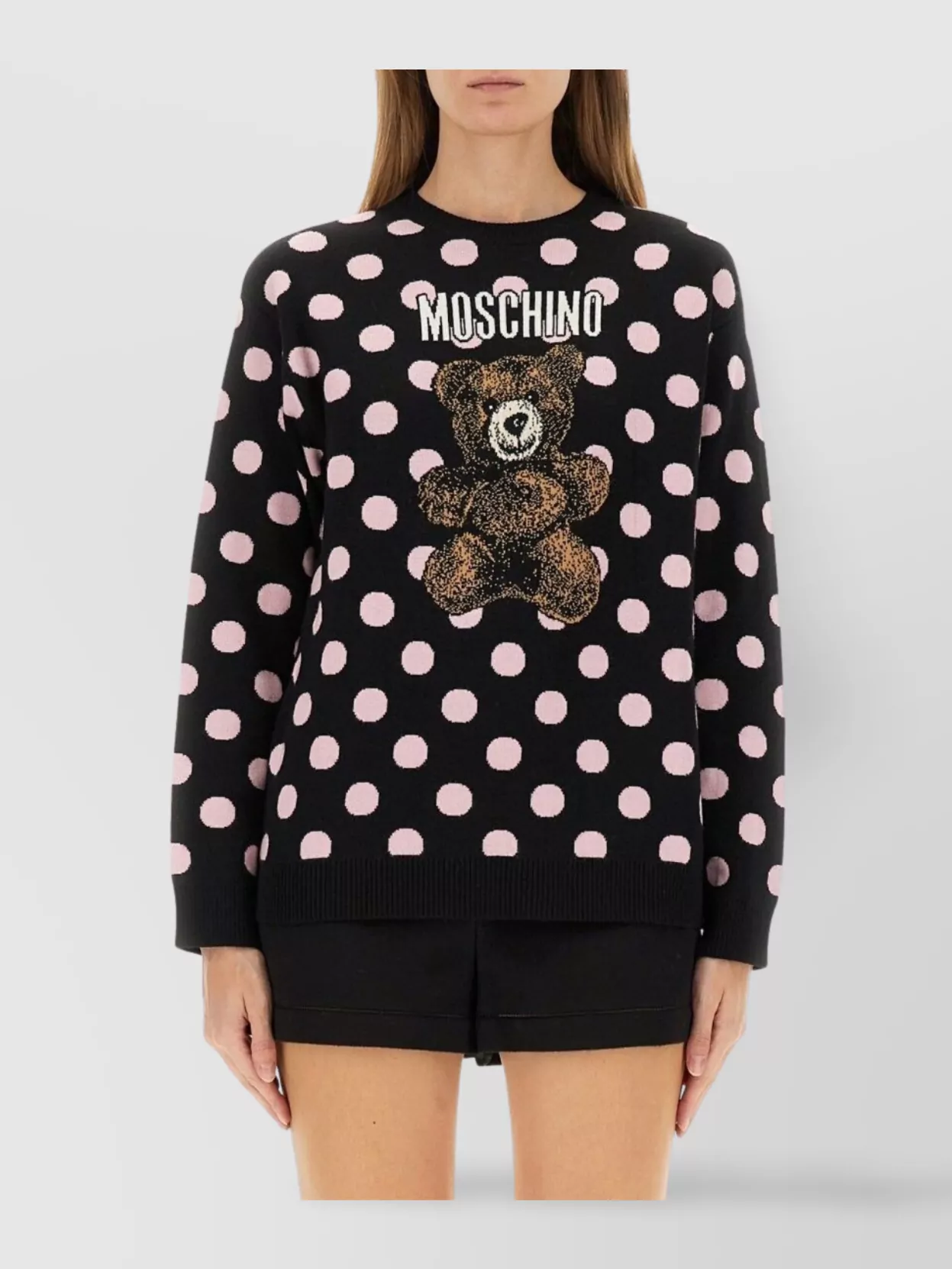 Moschino Bear Design Knitwear Polka Dots