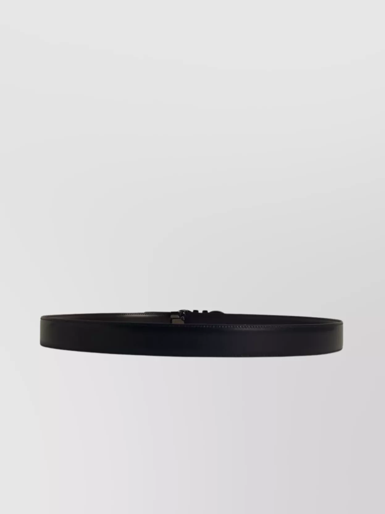 Ferragamo Leather Belt With Adjustable Length And Metal Buckle