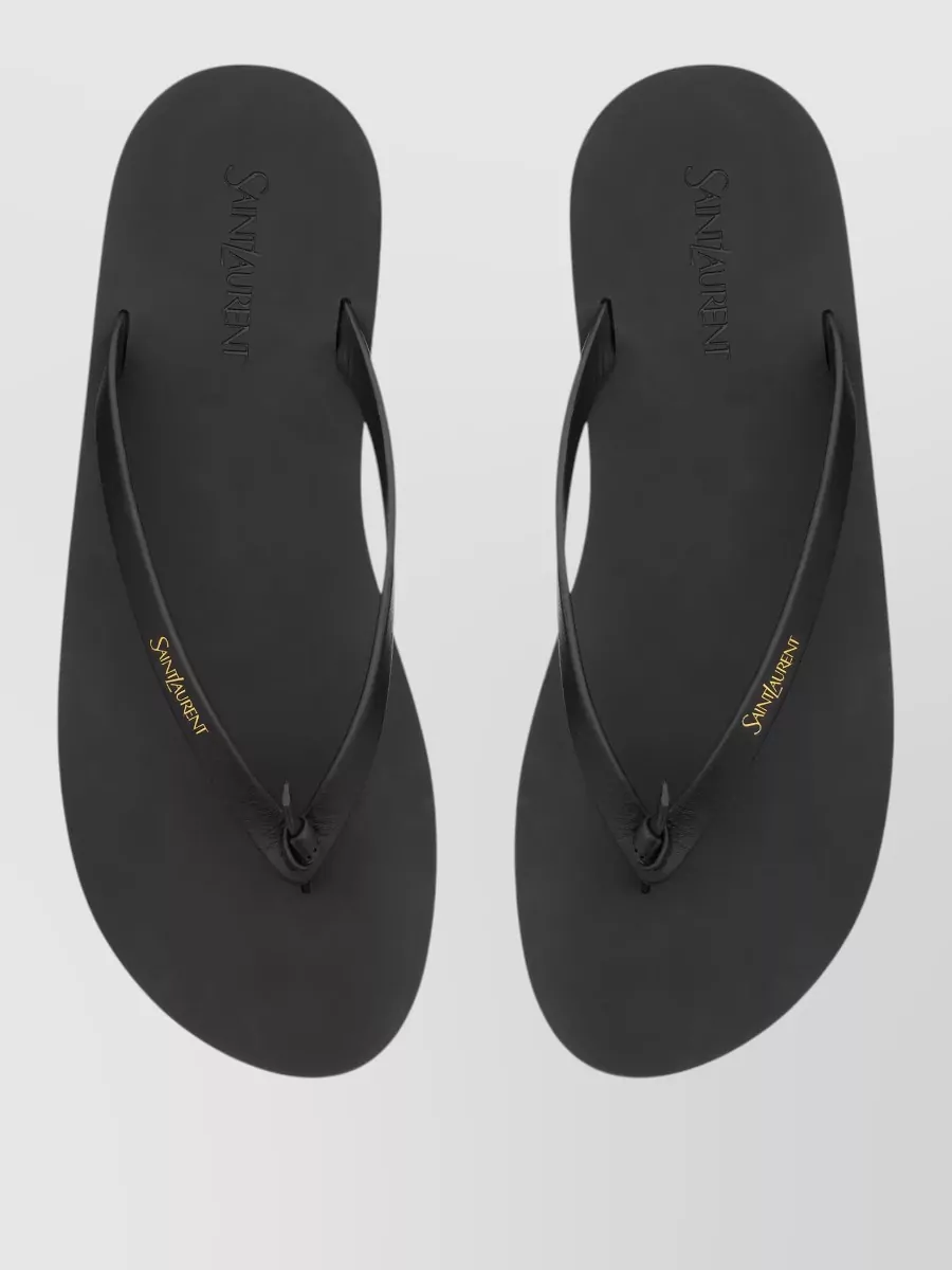 Saint Laurent Pool Sandal Flat Sole Thong Strap