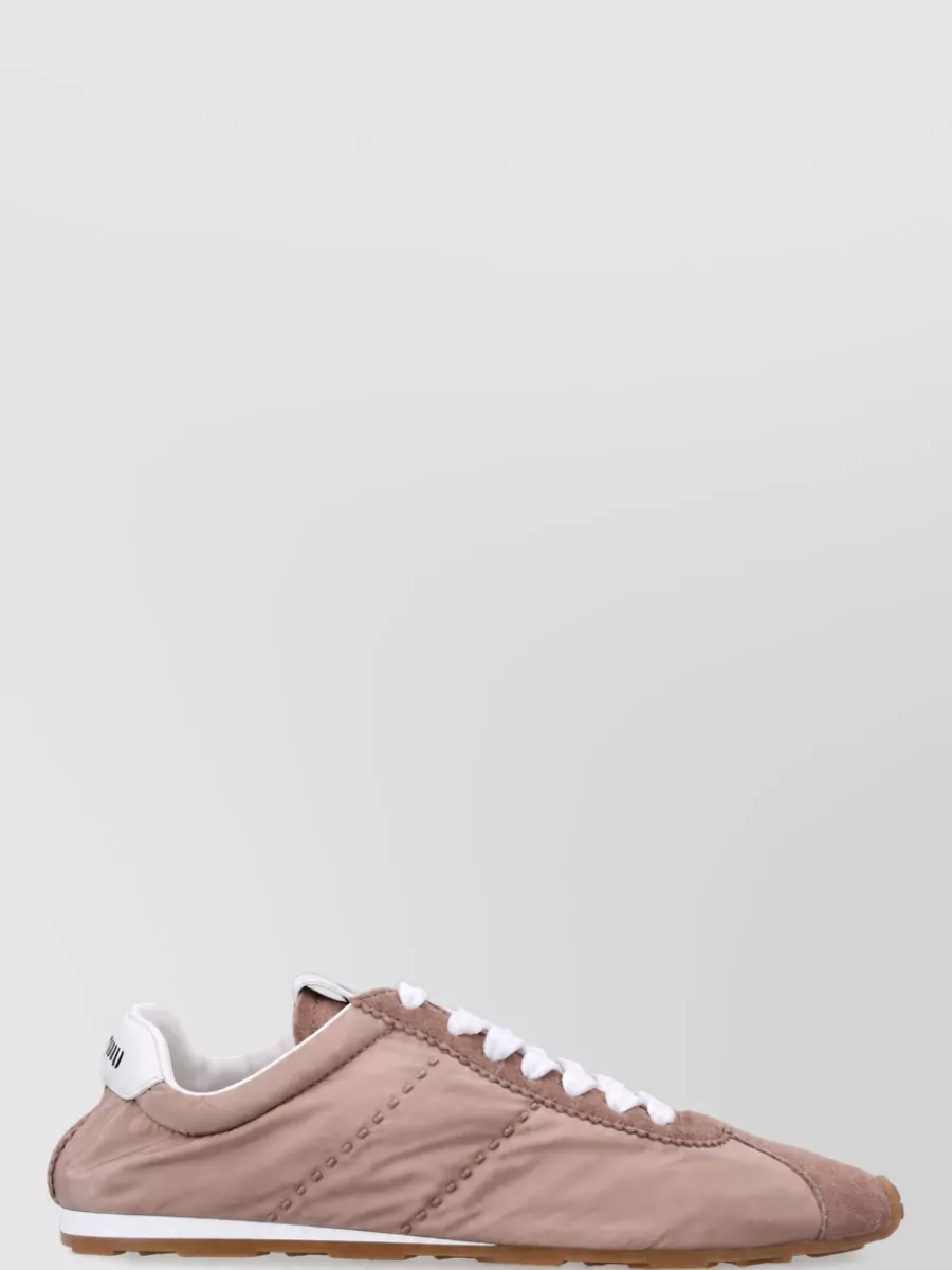 Miu Miu Technical Fabric Lace-Up Sneakers