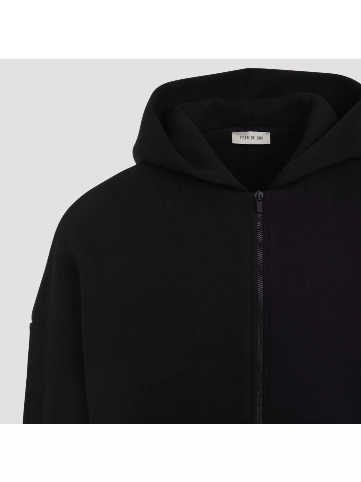 Fear Of God Half Zip Hoodie Dropped Shoulders