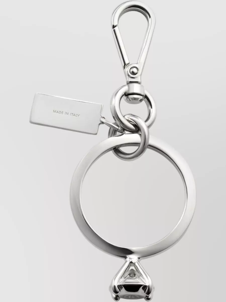 Mm6 Maison Margiela Brass Ring Charm Keyring