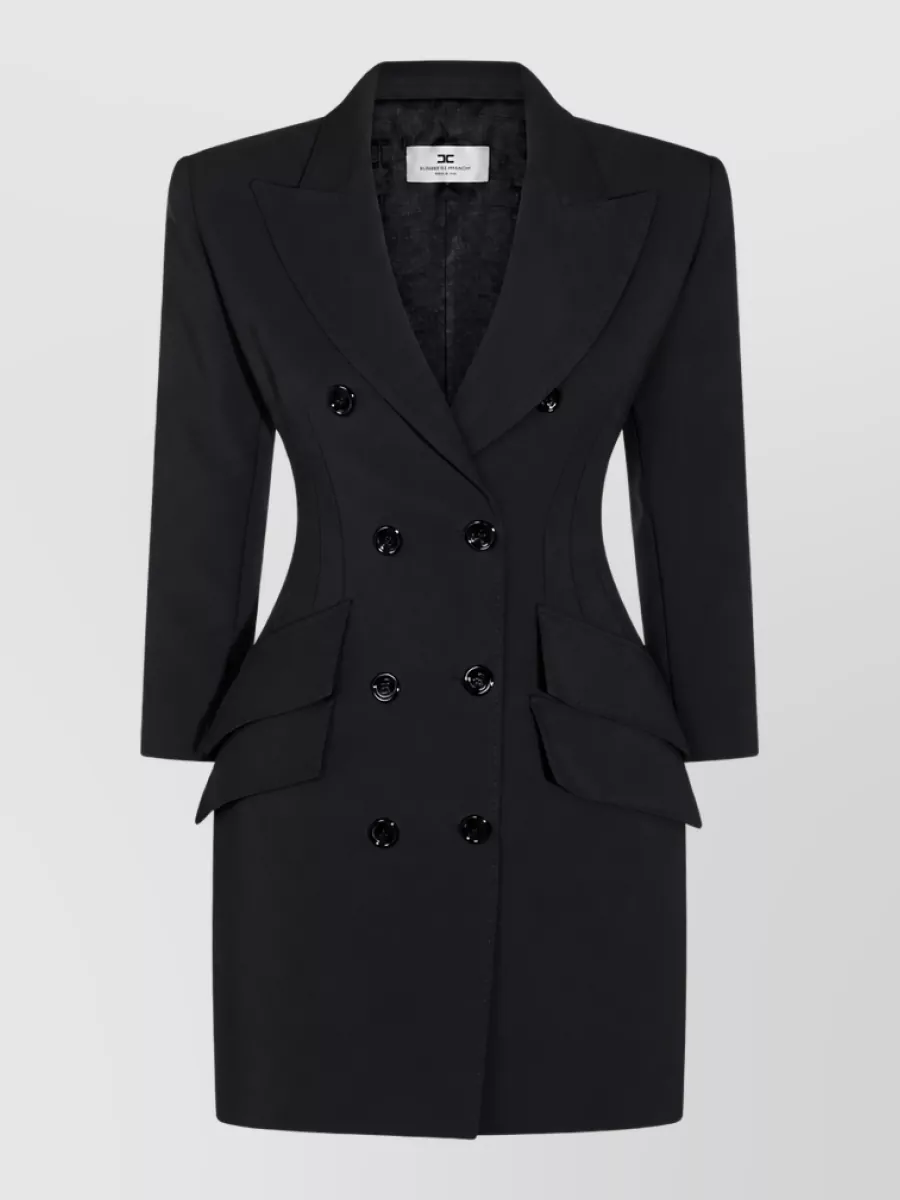 Elisabetta Franchi Double-breasted short blazer dress