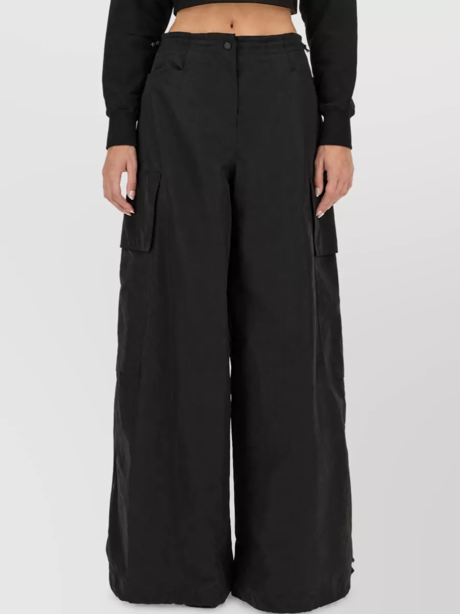 Palm Angels Wide-Leg Cargo Trousers