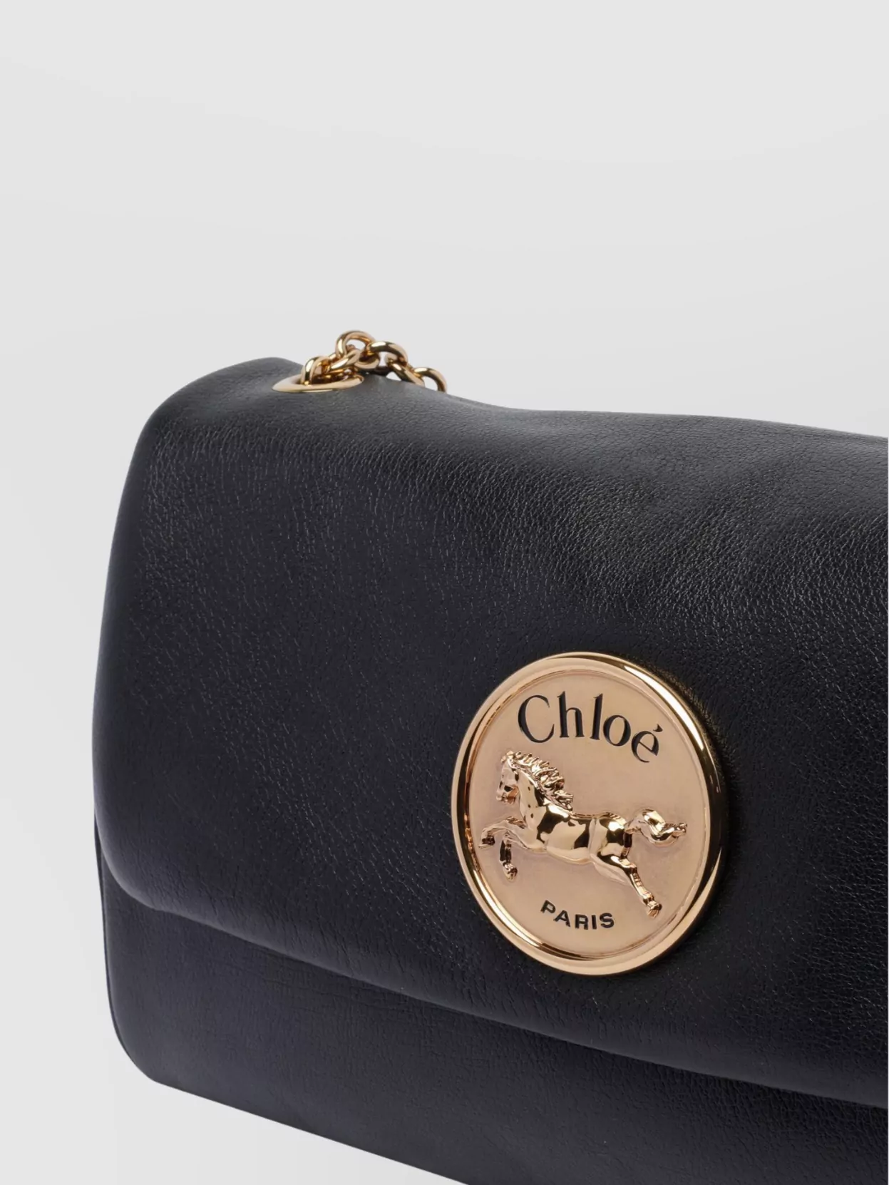Chloé Heritage Leather Chain Strap Shoulder Bag