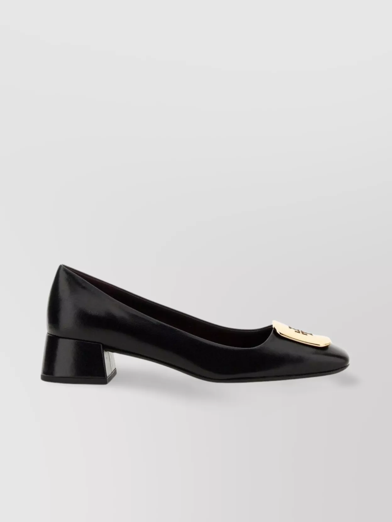 Tory Burch "Georgia" Block Heel Square Toe Pumps
