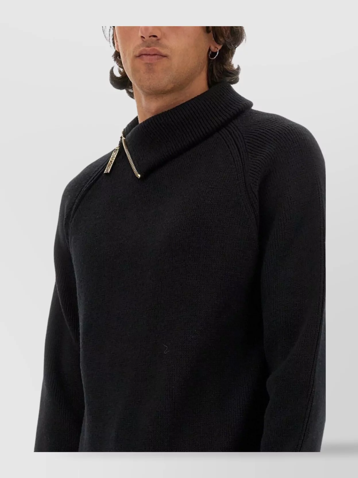 Moschino Wool Jumper Zipper Detail