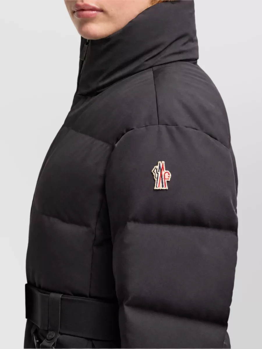 Moncler Down Hooded Belted Ski Jacket
