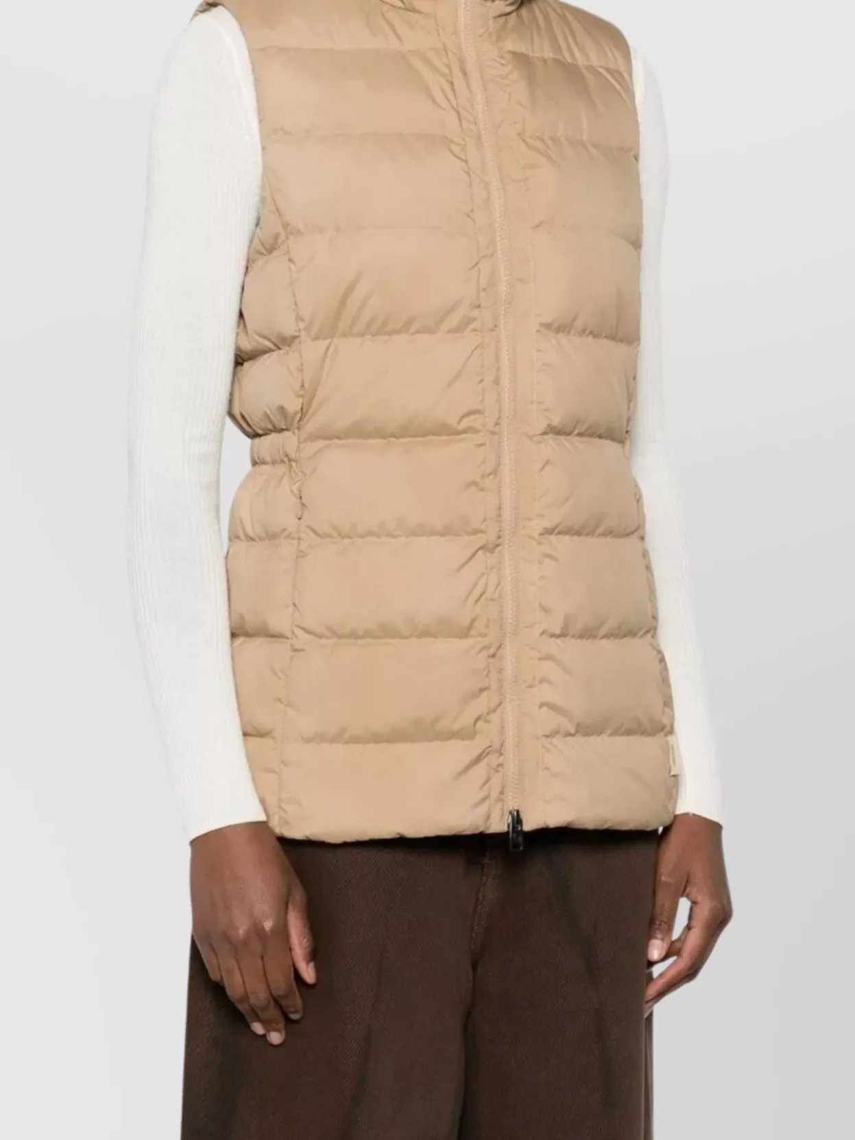 Woolrich High Neck Sleeveless Quilted Padded Vest