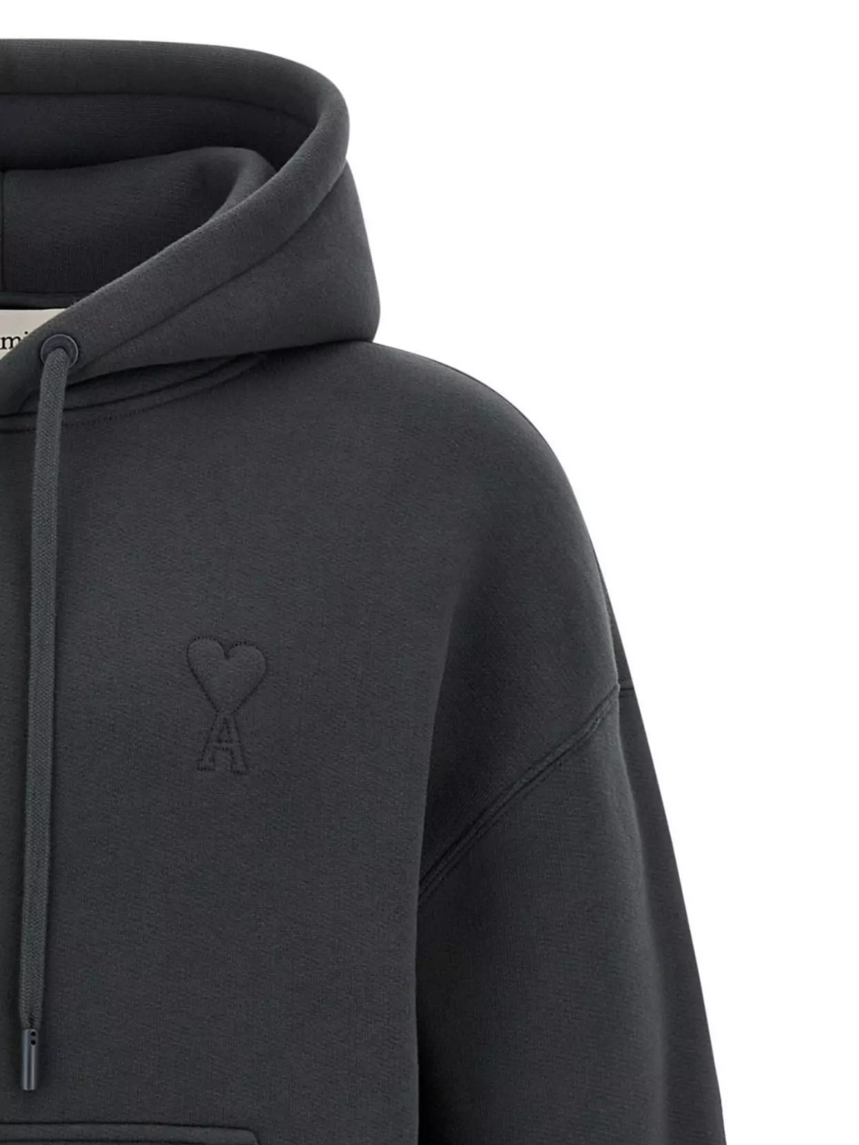 Ami Alexandre Mattiussi Ami De Coeur Sweatshirt Gray In Black