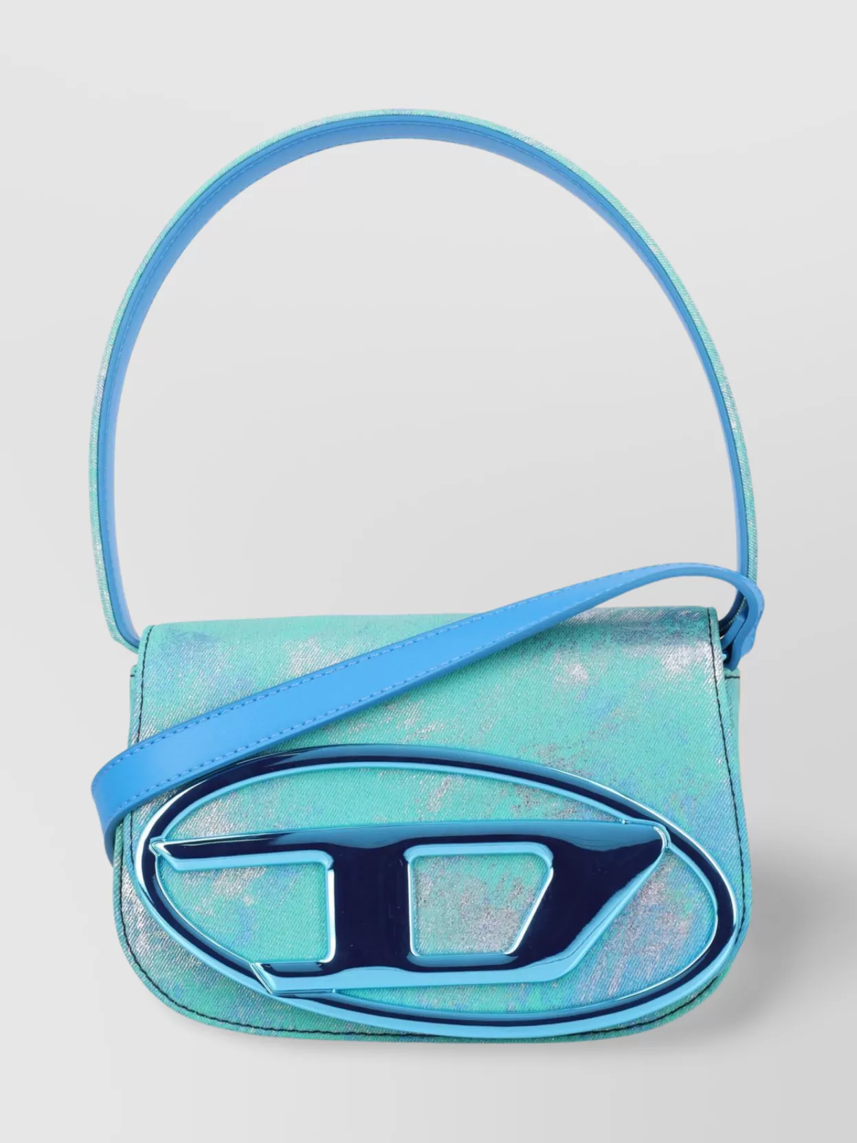 Diesel 1dr Structured Denim Shoulder Bag