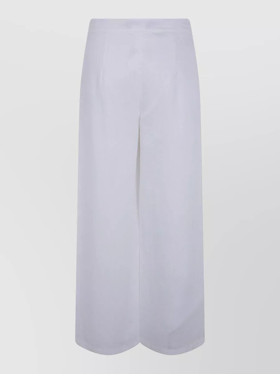 S Max Mara Linen Wide-Leg Trousers