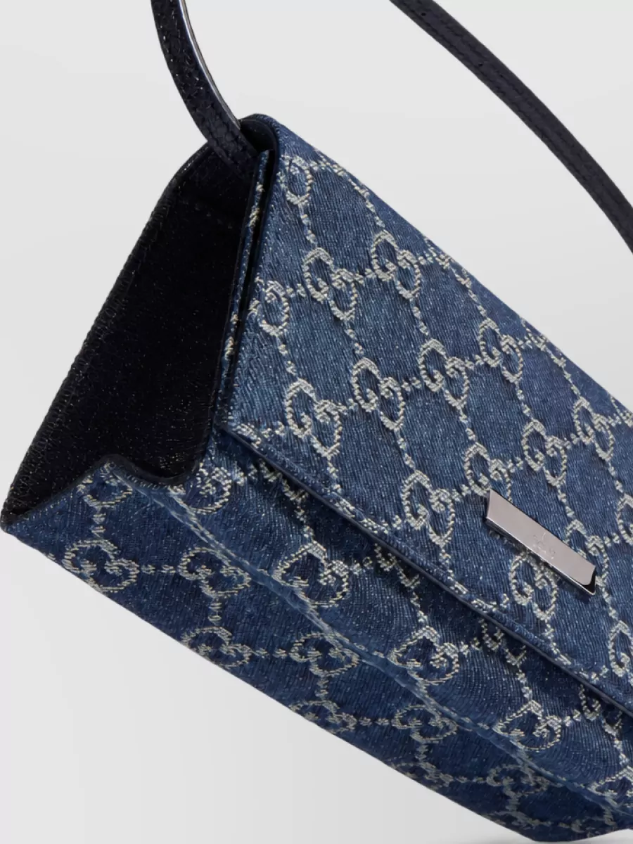 Gucci Small Gg Denim Shoulder Bag