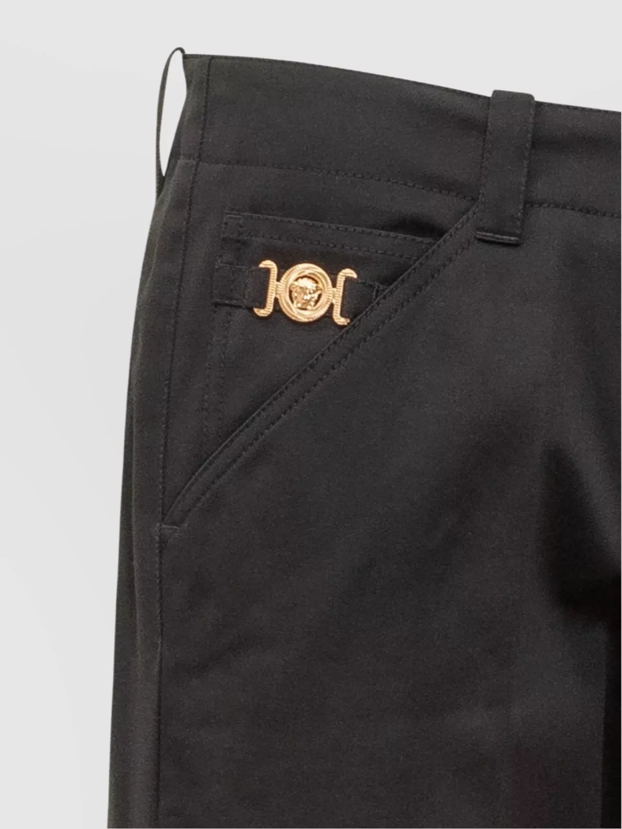 Versace Casual Cotton Gabardine Trousers