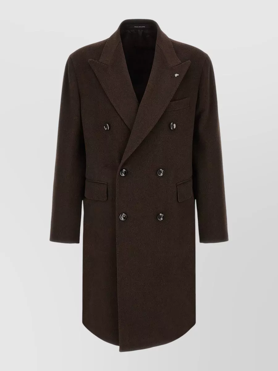 Tagliatore virgin wool double-breasted coat