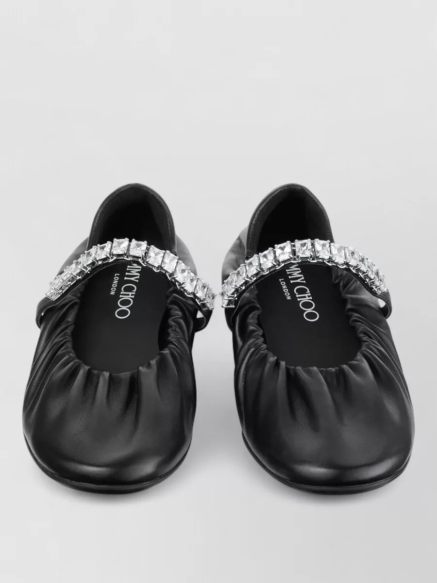 Jimmy Choo leather ballerina shoes
