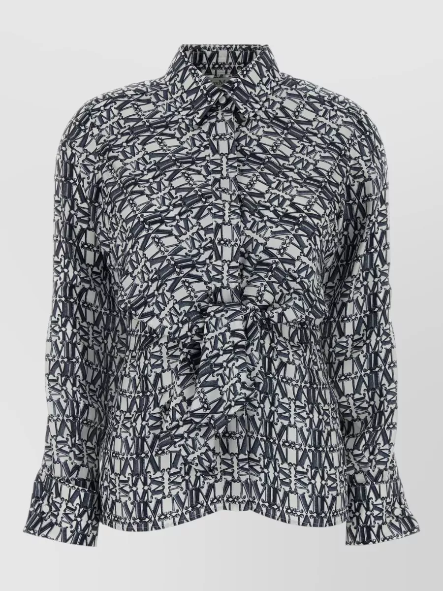 Max Mara printed silk shirt