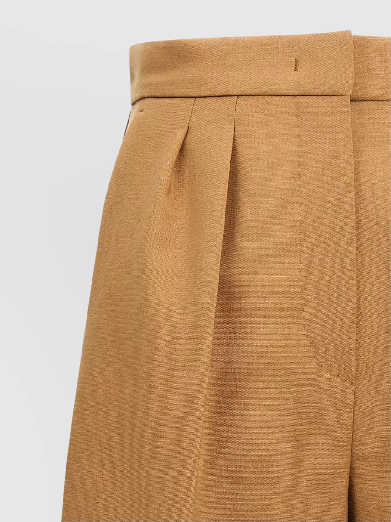 Max Mara High Waist Pleated Shorts With Belt Loops