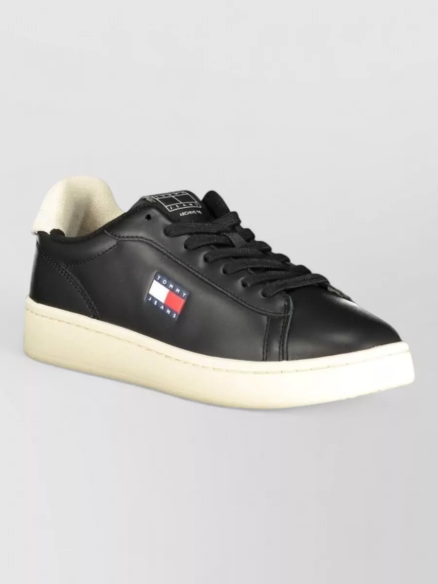 Tommy Hilfiger Leather Lace-Up Sneakers