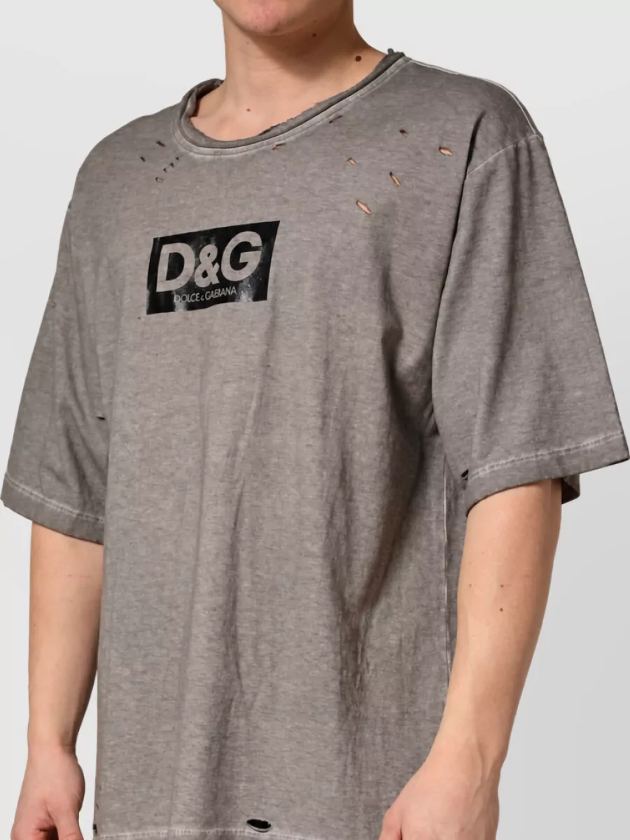 Dolce&Gabbana Logo Print Cotton T-Shirt